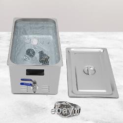 2IN1 30L Ultrasonic Cleaner withHeater Timer 28/40KHz Jewelry Stainless Steel NEW
