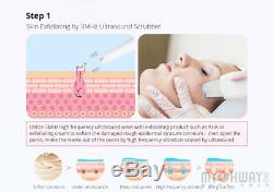 2In1 Ultrasonic Scrubber Skin Spatula Facial Cleaner Peeling ExfoliatingMassage