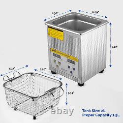 2L/4.5L/6.5L Ultrasonic Cleaner Stainless Steel Industry Heater Digital withTimer