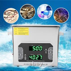 3.2L Ultrasonic Cleaner Multifunction Jewelry Glasses Cleaning Tool UK 200-240V
