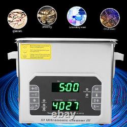 3.2L Ultrasonic Cleaner Multifunction Jewelry Glasses Cleaning Tool UK 200-240V