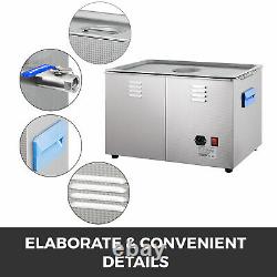 30L 600w Digital Ultrasonic Cleaner with Heater 28/40KHz Large Tub Basket Degas