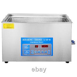 30L 600w Digital Ultrasonic Cleaner with Heater 28/40KHz Large Tub Basket Degas