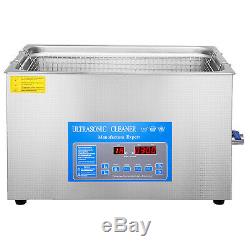 30L 800w Digital Ultrasonic Cleaner with Heater 28/40KHz Large Tub Basket Degas