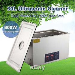 30L Liter Digital Ultrasonic Cleaner Stainless Steel for Jeweler with Heater Timer