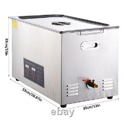 30L Stainless Ultrasonic Cleaner Cleaning Equipment Industry Heated with Timer