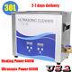 30l Tank Stainless Digital Ultrasonic Cleaner Remove Carbon Cleaning Machine New