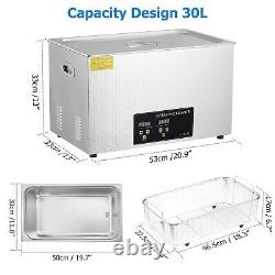 30L Ultrasonic Cleaner With Timer Heating Machine Digital Sonic Cleaner 110V 600W