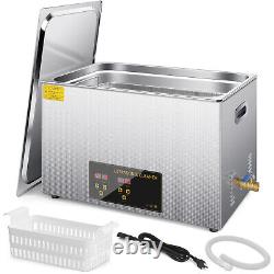 30L Ultrasonic Cleaner with Heater Timer 304 Stainless Steel Jewelry Carburetor