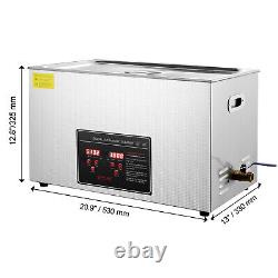 30L Ultrasonic Cleaner with Timer Heating Machine Digital Sonic Industry Heated