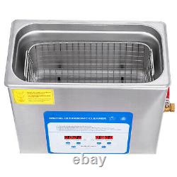 316 Stainless Steel 6L Ultrasonic Cleaner Stainless Steel Heater WithBall Basket