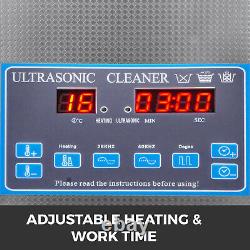 3L Digital Ultrasonic Cleaner with Heater 28/40KHz Jewelry Degas Eyeglasses