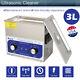 3l Stainless Steel Ultrasonic Cleaner Sonic Bath Tank Jewelry Glasses Watch Ring