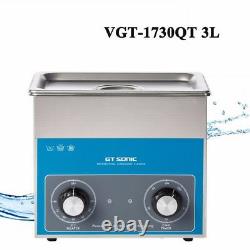 3L Stainless Ultrasonic Cleaner Ultra Sonic Bath Cleaning Tank Timer Heater 220V