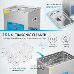 3L Ultrasonic Cleaner Machine with Timer & Heater Mechanical Knob Controllable