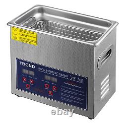 3L Ultrasonic Cleaner Stainless Steel Industry Cleaning Heated withTimer Tank