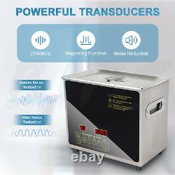 3L Upgrade Professional Ultrasonic Cleaner with Digital Timer and Heater 100W