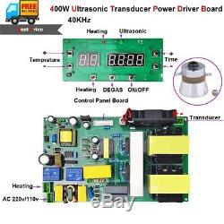 400W 40KHz Ultrasonic Cleaning Transducer Power Driver Board Cleaner + Heating
