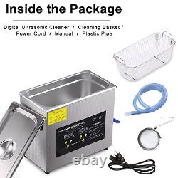 6.5L Ultrasonic Cleaner with Digital Timer&Heater Professional 180W Ultrasonic