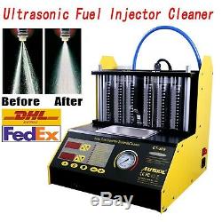 6 Cylinder Ultrasonic Fuel Injector Cleaner Tester AUTOOL CT 200 for Car Motor