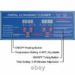 6L 1.6Gal Digital Ultrasonic Cleaner withTimer & Heater Ultrasound Clean Machine