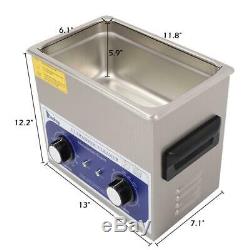 6L 180w Dental Jewelry stainless Ultrasonic Cleaner heater timer 110v Best Price