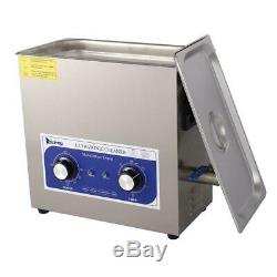 6L 180w Dental Jewelry stainless Ultrasonic Cleaner heater timer 110v Best Price
