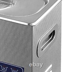 6L Commercial Ultrasonic Cleaner Digital Industry Heated Cleaning withTimer 110V