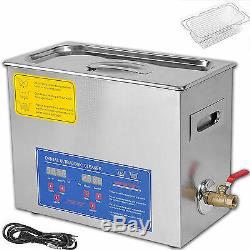 6L Digital Stainless Steel Dental Medical 6 Liter Ultrasonic Cleaner Heater Tank