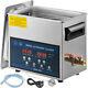 6l Digital Ultrasonic Cleaner With Heater 28/40khz Cavitation 0-99min Tub Basket