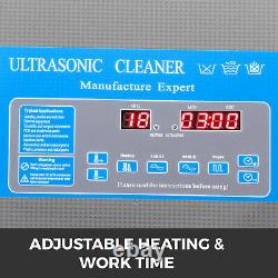 6L Digital Ultrasonic Cleaner with Heater 28/40KHz Lab Degas Eyeglasses