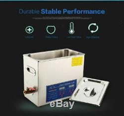 6L Digital Ultrasonic Sonic Cleaner Bath Clean Stainless Tank High Quality