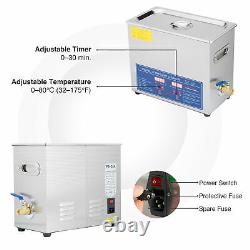 6L Professional Digital Ultrasonic Cleaner Machine with Timer Heated Cleaning