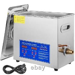 6L Ultrasonic Cleaner Digital Timer&Heater Powerful Cleaning Machine