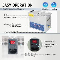 6L Ultrasonic Cleaner Machine for Jewelry Glass Polishing withTimer&Heater