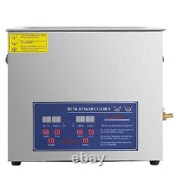 6L Ultrasonic Cleaner, Stainless Steel Heated Ultrasound Cleaning Machine Digita
