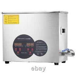 6L Ultrasonic Cleaner Stainless Steel Industry Heated Heater with Digital Timer