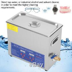 6L Ultrasonic Cleaner Stainless Steel Industry Heated Heater withTimer F. Jewelry