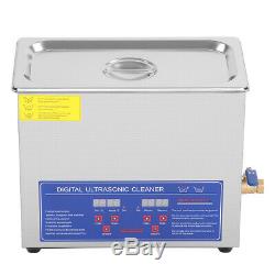 6L Ultrasonic Cleaner Stainless Steel Industry Heated Heater withTimer F. Jewelry