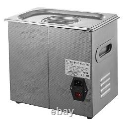 6L Ultrasonic Cleaner Stainless Steel Industry Heater withTimer Jewelry Lab