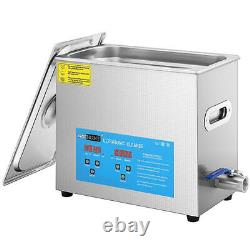 6L Ultrasonic Cleaner with Timer & Heater Digital Sonic Cleaner for Jewelry Watch