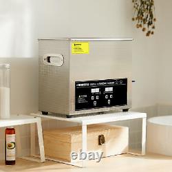 6L Ultrasonic Cleaning Machine with Heater Timer 180W Jewelry & Glasses Cleaner