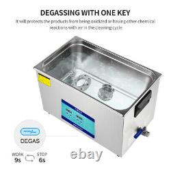 AIPOI Industry Ultrasonic Cleaner 30L Stainless Steel Heated Heater withTimer New