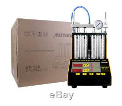 AUTOOL CT150 Car Motorcycle Ultrasonic Fuel Injector Cleaner Tester Machine