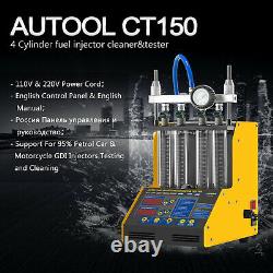 AUTOOL CT150 Petrol Car Fuel Injector Tester Cleaner Cleaning Machine Ultrasonic