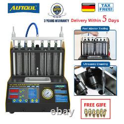 AUTOOL CT200 6 Cylinder Fuel Injector Cleaning Machine Ultrasonic Cleaner Tester