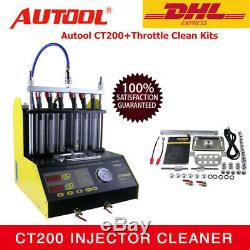 AUTOOL CT200 Ultrasonic Fuel Injector Cleaner Tester Kit For Petrol Car Motor