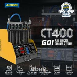 AUTOOL Fuel Injector Ultrasonic Cleaner Tester 6-Cylinder For GDI TSI Injectors