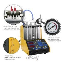 AUTOOL Ultrasonic Petrol Fuel Injector Cleaner Tester for 110V/220V 4 Cylinder