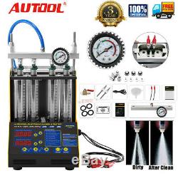 Autool CT150 Ultrasonic Fuel Injector Tester Cleaner For Car Motor 4-Cylinder